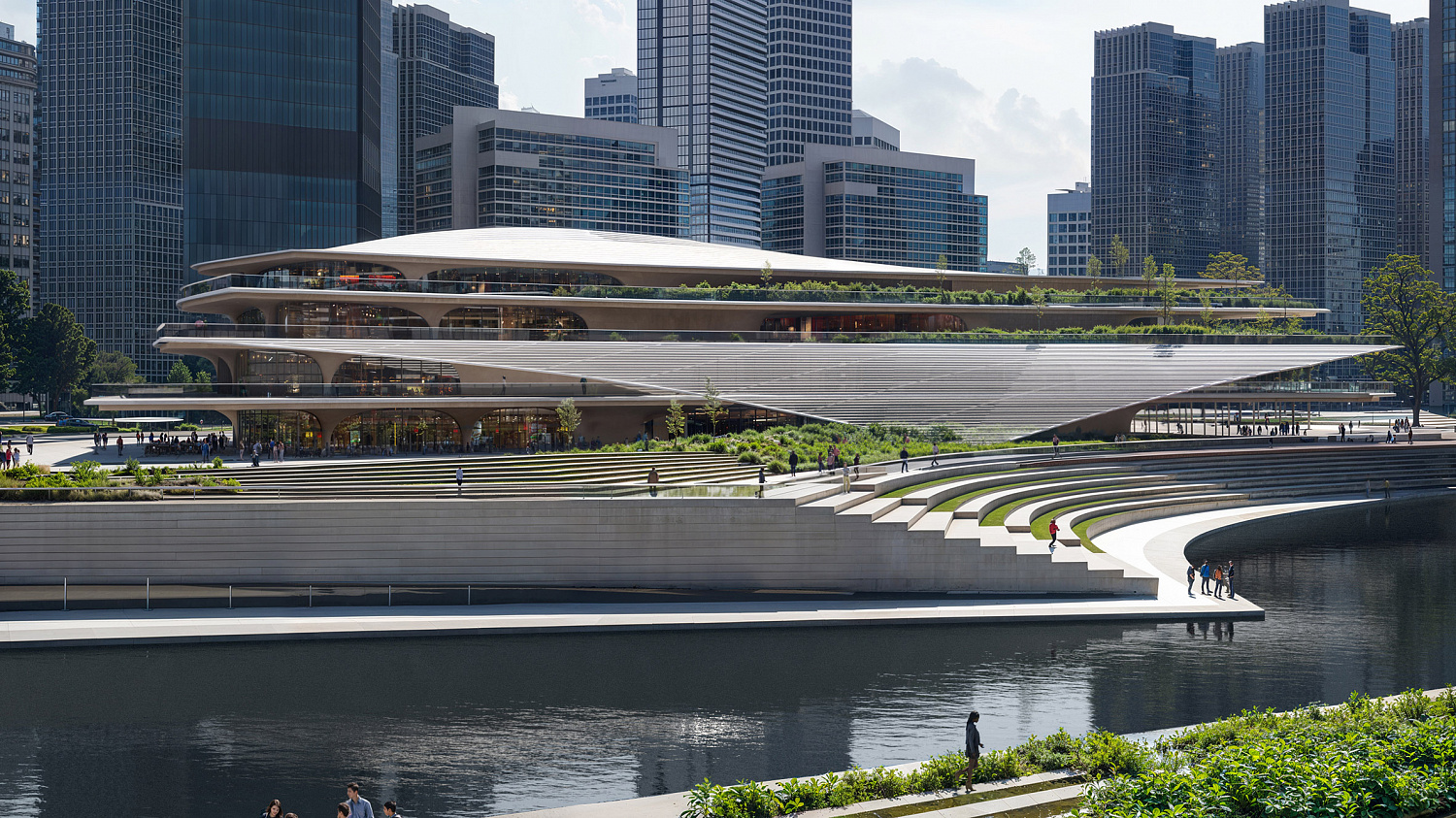 Архитектурное бюро Zaha Hadid Architects проектирует культурный район с изогнутыми линиями на набережной Ханчжоу