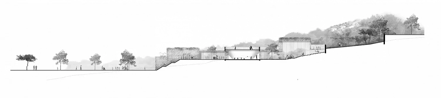 Amelia Tavella Architectes завершает строительство школы, облицованной гранитом, на скалистом побережье Корсики