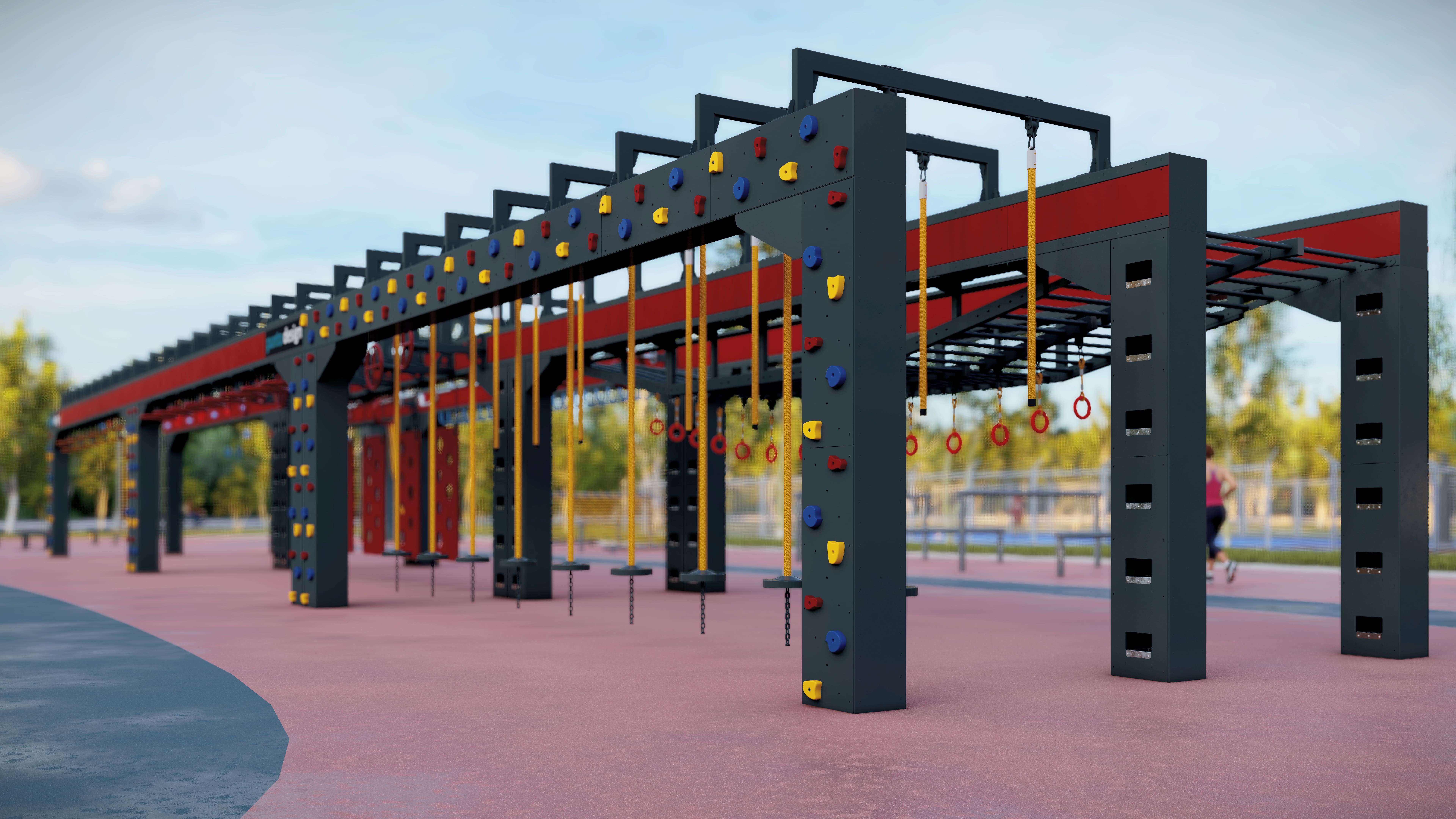 Спортивная площадка PUNTOBLOK X25 (21х63 метра)