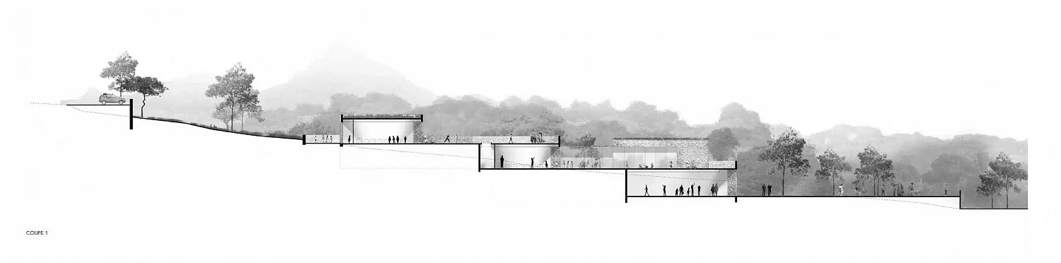 Amelia Tavella Architectes завершает строительство школы, облицованной гранитом, на скалистом побережье Корсики