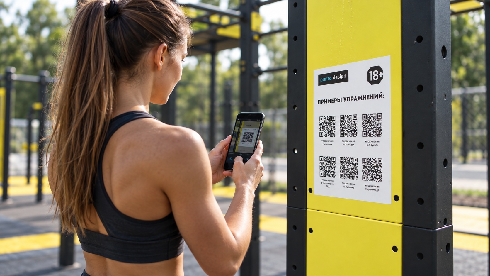 Тренировка по QR-коду на комплексе PUNTO